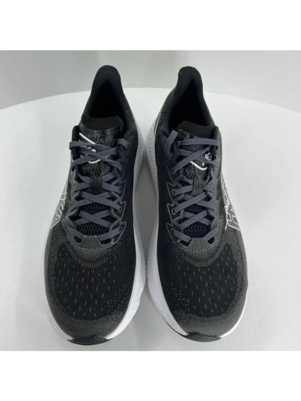 HOKA Mach 6 Running Shoes Mens 12D Lace Up Low Top Mesh Black White 1147790-BWHT - Picture 7 of 10